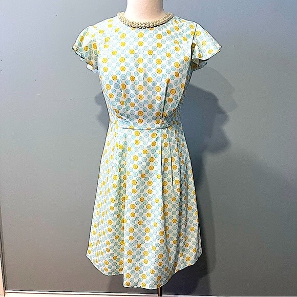 Jason Wu x Target Retro Wheel Print Pearl Neckline Dress Size 2 - Picture 1 of 9